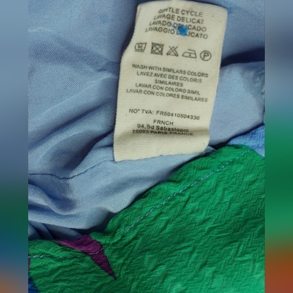 FRNCH Elora Colorful Dress Size Small Lined Button Up Mini Resort Coverup Boho - Picture 9 of 12